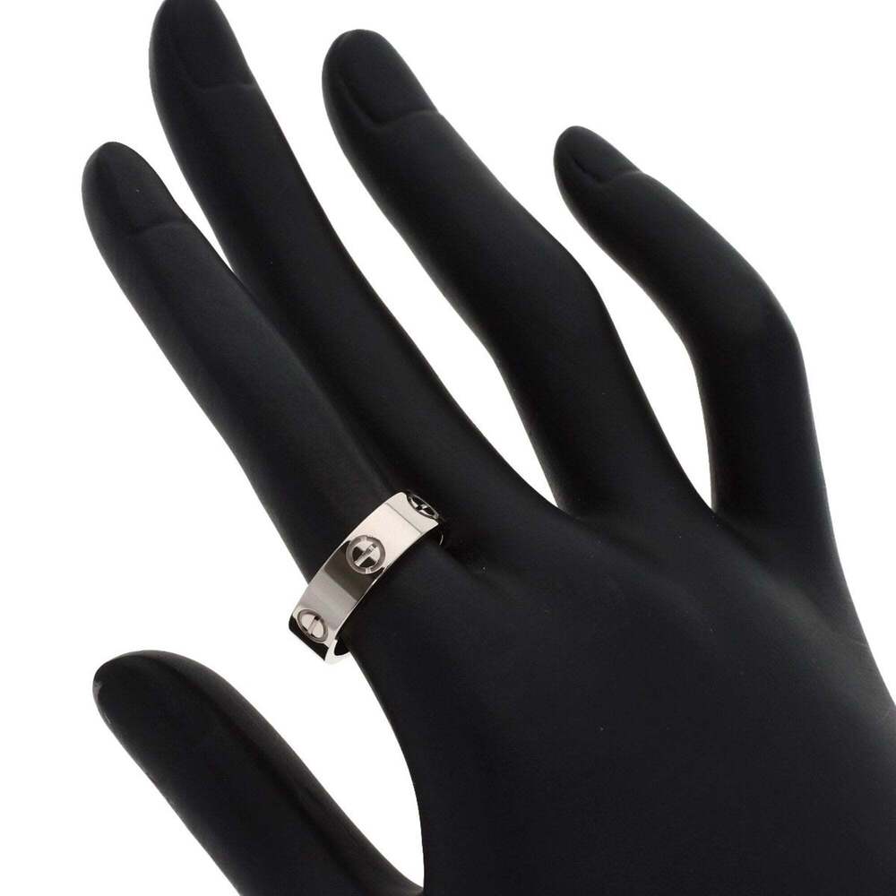 CARTIER Authentic 18k Silver Love Ring #53 - Picture 5 of 6